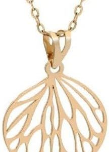 Elegant Leaf Pendant 18k Gold Salia Gold, Yellow Gold, No Gemstone