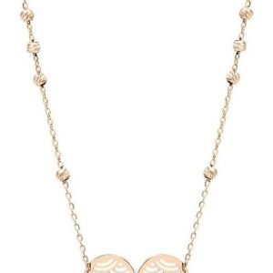 Collier cœur or jaune 18 carats femme – Pendentif motif vague et perle suspendue – Cadeau romantique raffiné – Salia Gold Paris