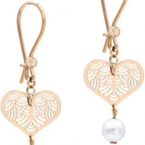 Heart earrings with pearl 18k yellow gold Salia Gold, Yellow Gold, No Gemstone