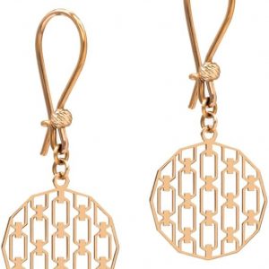 Clous d’oreilles femme or jaune 18 carats – Design ancre moderne avec boules mobiles – Cadeau original livré avec boîte – Salia Gold Paris