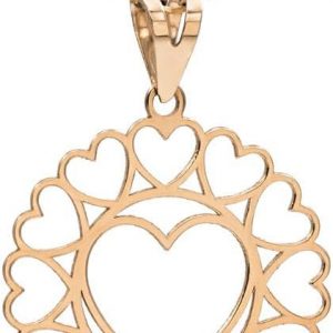 Women's Pendant Necklace in 18K Yellow Gold – Central Heart Salia Gold, Gold, No Gemstone