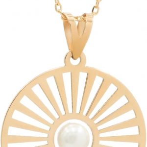 Salia Gold 18k Yellow Gold Perele Pendant in Heart of the Sun, Yellow Gold, No Gemstone