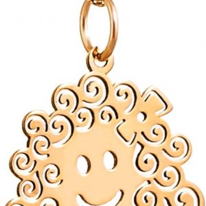 Pendentif carrés imbriqués en or jaune 18 carats avec perles – Design géométrique moderne 25 mm – Élégance contemporaine – Salia Gold Paris