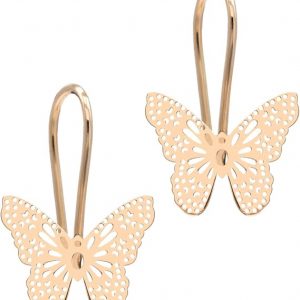 Butterfly Drop Earrings Women - Delicate and Light 18K Yellow Gold Jewellery - Elegant Poetic Gift - Salia Gold Paris, Yellow Gold, No Gemstone