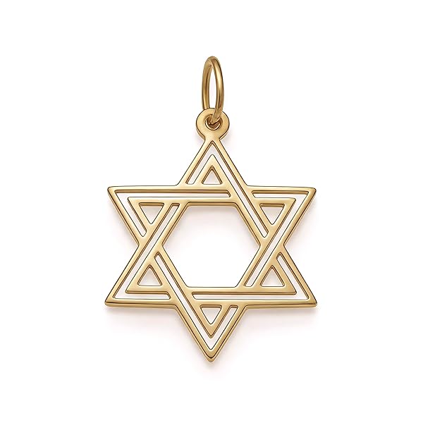 Pendentif – or 18 carats – 0.23 gr – étoile à six branches, bijou artisanal – Valeur refuge – Idée cadeau – poinçon 750 – Certificat d’authenticité – Salia Gold Paris