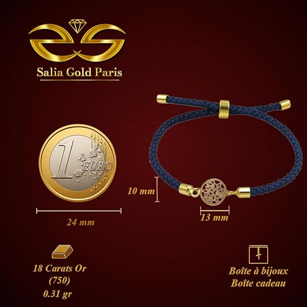 Bracelet Rond Fleurs et Feuilles — Bijou Bohème, Idée Cadeau – Image 3