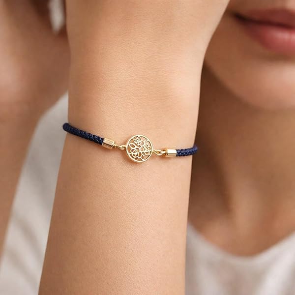 Bracelet Rond Fleurs et Feuilles — Bijou Bohème, Idée Cadeau – Image 2