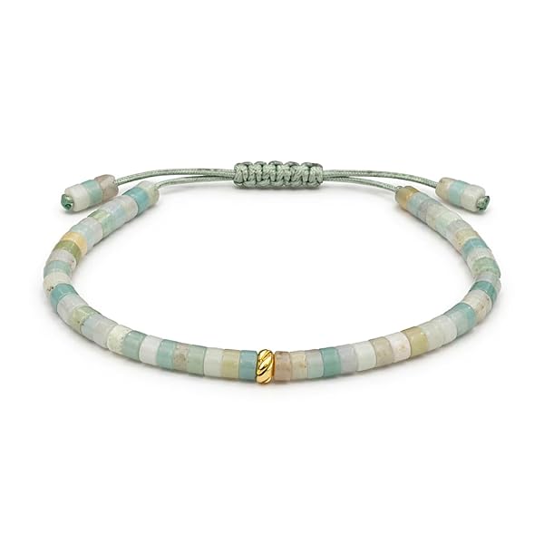 Salia Gold Paris Bracelet – or 18 Carats – 0.28 gr – perles colorées avec détail doré – Valeur refuge – Idée cadeau – poinçon 750 – Certificat d’authenticité