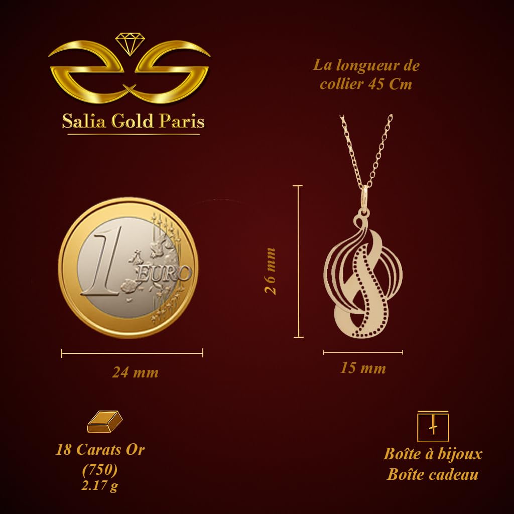 Collier Aura Forme Fluide Entrelacée avec Motifs Ajourés — Bijou Symbolique, Idée Cadeau - Image 3