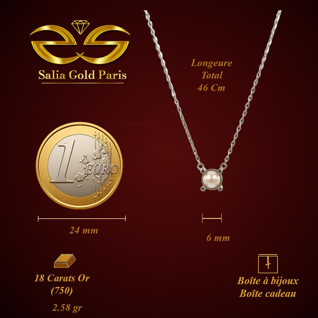 Collier Minimaliste à Perle — Minimaliste Perle Elegance — Bijou Élégant - Image 3