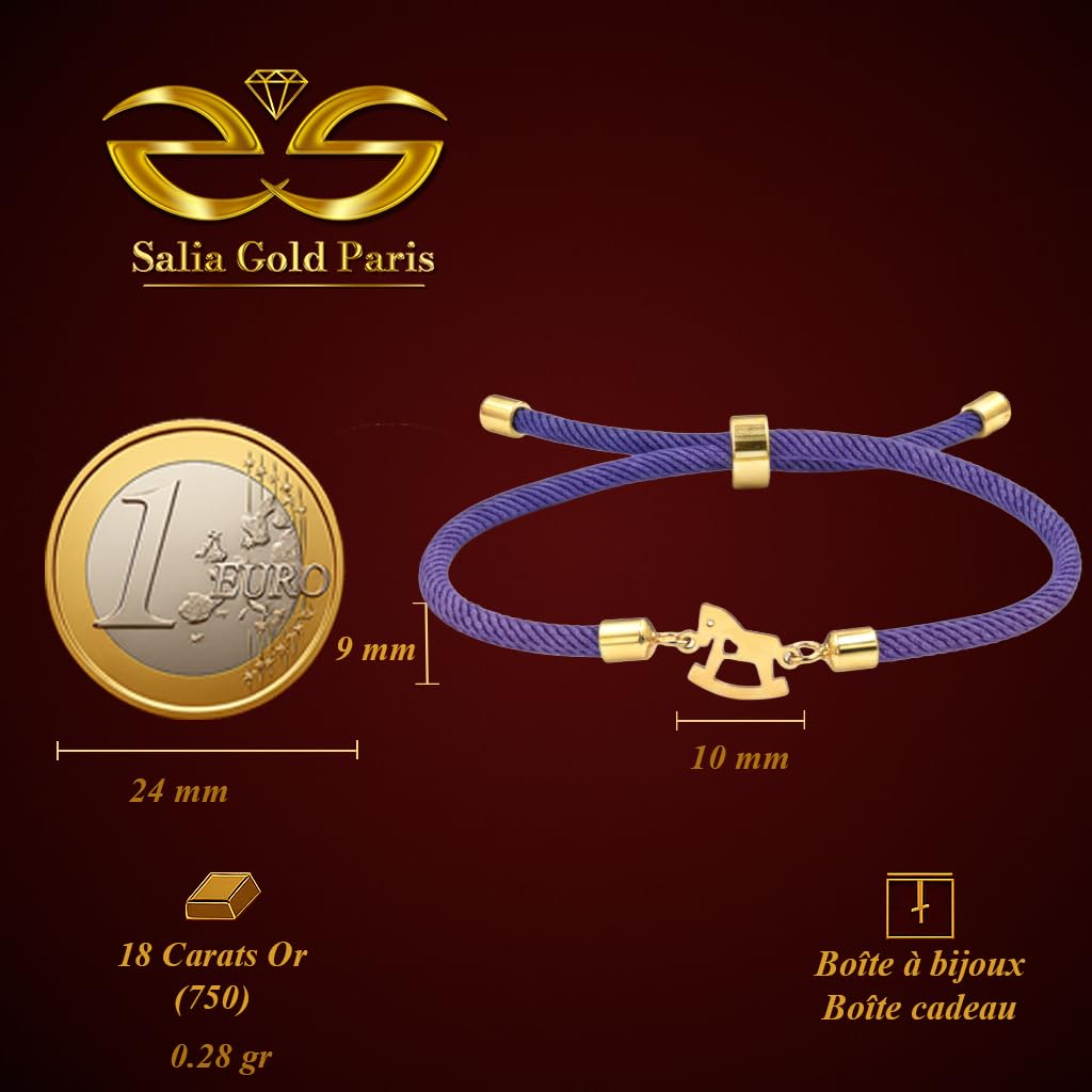 18K Gold Bracelet — Rocking Horse - Image 3