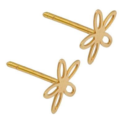 Boucles-doreilles-fleur-en-or-jaune-18-carats-057-gr-design-floral-delicat-et-raffine-Elegance-intem-B0FXMTNNHG