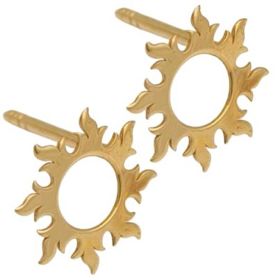 Boucles-doreilles-soleil-en-or-jaune-18-carats-065-gr-Or-7501000-design-rayonnant-et-raffine-Eleganc-B0FXHBF143