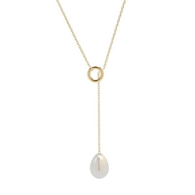 Collier-en-or-jaune-18-carats-174-gr-Or-7501000-sans-perle-chaine-43-cm-avec-perle-Elegance-intemporell-B0FPGGJBQG