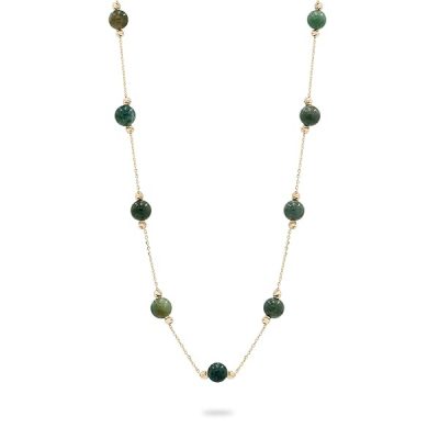 Collier-femme-or-jaune-18-carats-Pierres-vertes-naturelles-et-perles-dorees-182-gr-Or-7501000-Elegance-lumi-B0F48QTTBH