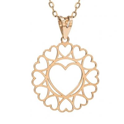Pendentif-coeur-central-femme-or-jaune-18-carats-Cercle-ajoure-25-x-18-mm-083-gr-Or-7501000-Bijou-romantiqu-B0F4XS3YJH