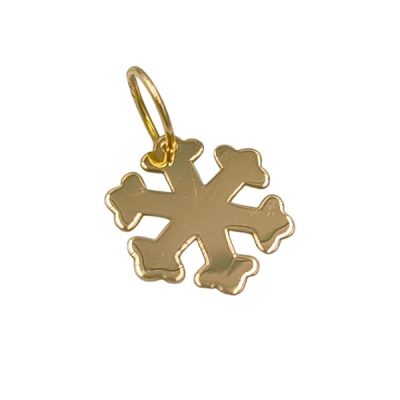 Pendentif-or-jaune-18-carats-032gr-Or-7501000-flocon-de-neige-design-artisanal-elegant-Salia-Gold-Paris-B0FTMGT5MD