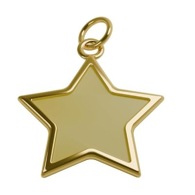 Pendentif-or-jaune-18-carats-034-gr-Or-7501000-Etoile-a-cinq-branches-emaillee-Jaune-Details-Artistiques-Fins-B0FZLSHFCN