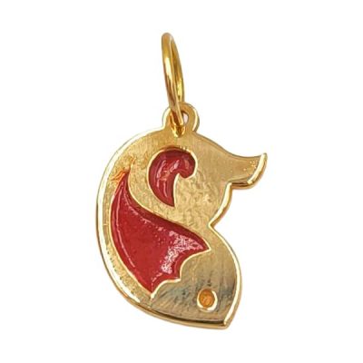 Pendentif-or-jaune-18-carats-052-gr-Or-7501000-Poisson-emaille-Rouge-Details-Artistiques-Fins-Salia-Gold-Pa-B0FZLWN8WP