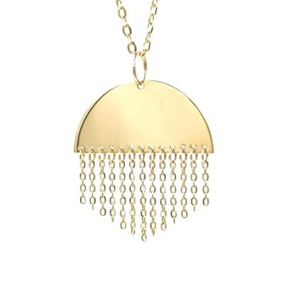 Pendentif-or-jaune-18-carats-106g-Or-750100-Design-demi-cercle-avec-chaines-pendantes-Finition-polie-arti-B0FP9HT2C1