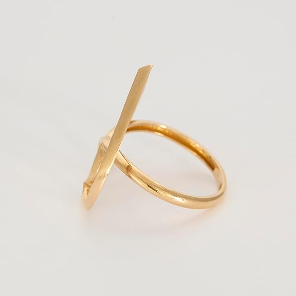 Bague Femme – or 18 carats – 2.17 gr – ajouré en forme de cœur stylisé, élégance contemporaine – Valeur refuge – Idée cadeau – poinçon 750 – Certificat d’authenticité – Salia Gold Paris - Image 8