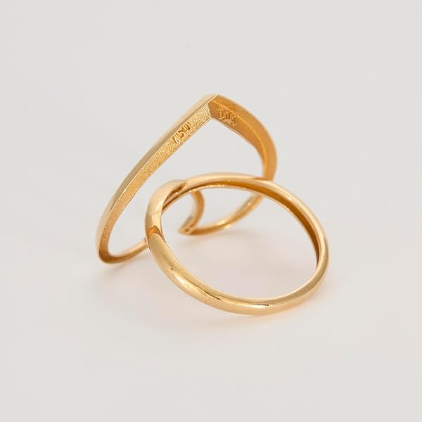 Bague Femme – or 18 carats – 2.17 gr – ajouré en forme de cœur stylisé, élégance contemporaine – Valeur refuge – Idée cadeau – poinçon 750 – Certificat d’authenticité – Salia Gold Paris - Image 9