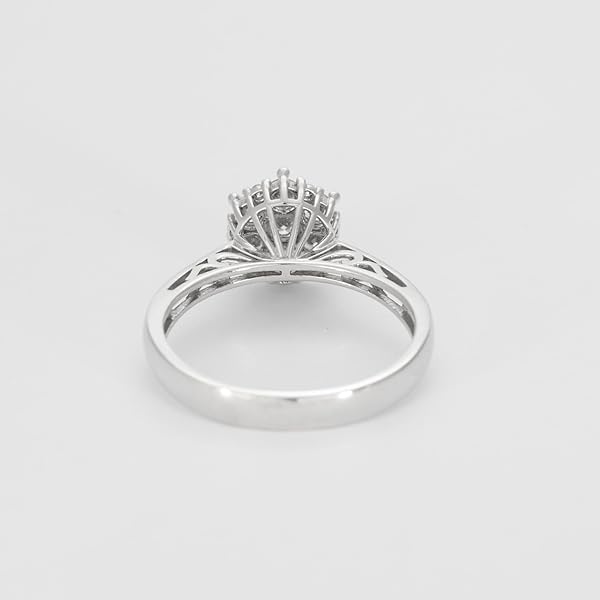 Bague Sertie de Pierres Rondes — Bijou Joaillerie Fine, Idée Cadeau - Image 7