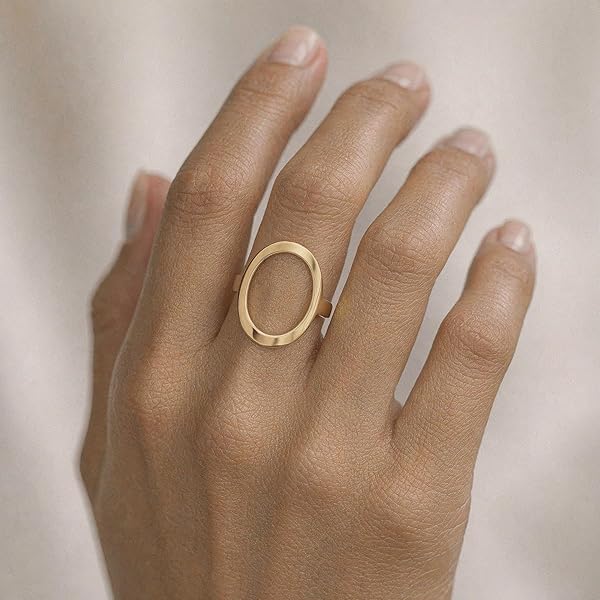 Bague – or 18 carats – 1.78 gr – ovale harmonieux ajustable qui épouse la main – Valeur refuge – Idée cadeau – poinçon 750 – Certificat d’authenticité – Salia Gold Paris - Image 3