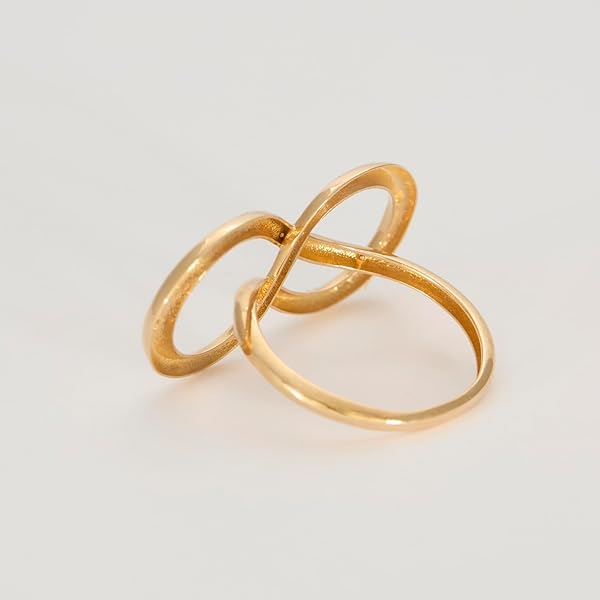 Bague – or 18 carats – 2.03 gr – design symbole infini, élégance éternelle – touche d’élégance au quotidien – Valeur refuge – Idée cadeau – poinçon 750 – Certificat d’authenticité – Salia Gold Paris - Image 9