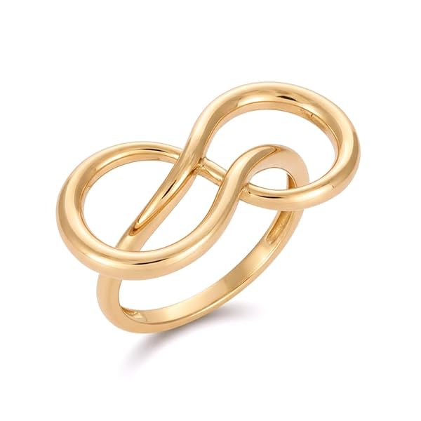 Bague – or 18 carats – 2.03 gr – design symbole infini, élégance éternelle – touche d’élégance au quotidien – Valeur refuge – Idée cadeau – poinçon 750 – Certificat d’authenticité – Salia Gold Paris