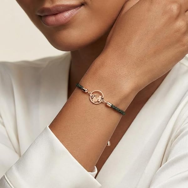 Bracelet Cercle Cœur Fleur Papillon sur Cordon — Bijou Bohème, Idée Cadeau - Image 2
