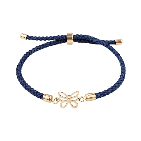 Bracelet Femme – or 18 carats – 0.33 gr – design motif papillon ajouré, cordon résistant élégant – Valeur refuge – Idée cadeau – poinçon 750 – Certificat d’authenticité – Salia Gold Paris