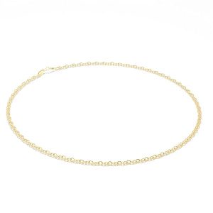 Bracelet Noura en or jaune 18 carats – Maillons fins 2 mm – 1.94 gr Or 750/1000_Élégance minimaliste – Salia Gold Paris