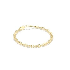 Bracelet Noura en or jaune 18 carats – Maillons ronds Ø 4 mm 2.46 gr– Design élégant et intemporel – Salia Gold Paris