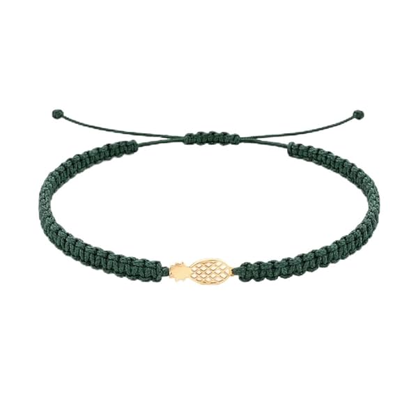 Bracelet – or 18 carats – 0.20 gr – ananas miniature, cordon design fruité – Valeur refuge – Idée cadeau – poinçon 750 – Certificat d’authenticité – Salia Gold Paris