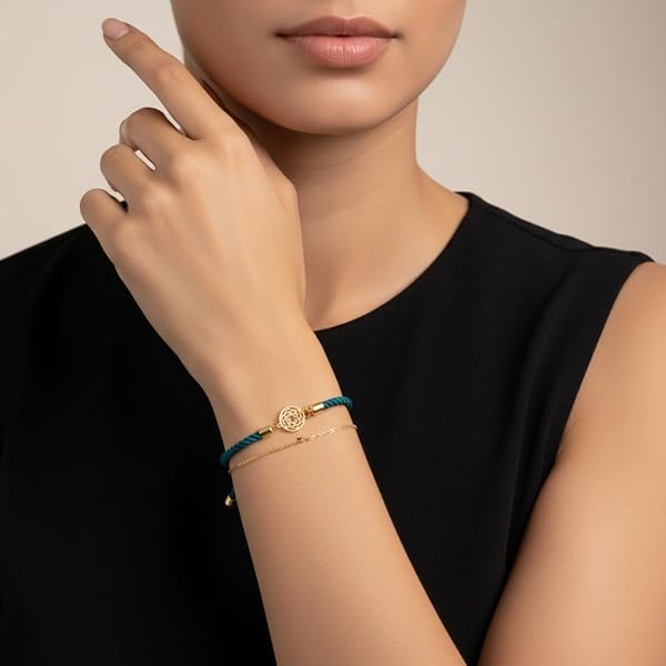 Bracelet – or 18 carats – 0.25 gr – dream catcher sur cordon, élégance – Valeur refuge – Idée cadeau – poinçon 750 – Certificat d’authenticité – Salia Gold Paris - Image 3