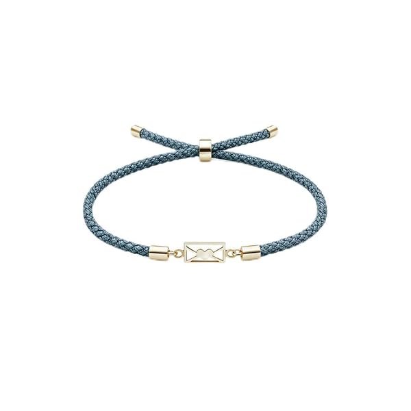 Bracelet – or 18 carats – 0.31 gr – design cordon bleu tressé avec enveloppe cœur – symbole élégant – Valeur refuge – Idée cadeau – poinçon 750 – Certificat d’authenticité – Salia Gold Paris