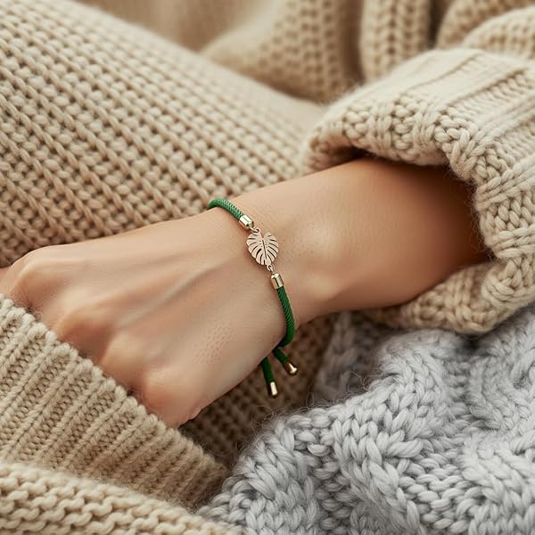 Bracelet Feuille Monstera — Feuille Monstera Elegance — Bijou Tendance - Image 4