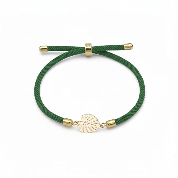 Bracelet – or 18 carats – 0.45 gr – feuille Monstera, élégance – Valeur refuge – Idée cadeau – poinçon 750 – Certificat d’authenticité – Salia Gold Paris