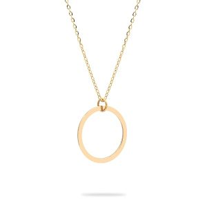 Collier cercle femme or jaune 18 carats – Anneau minimaliste 13 mm sur chaîne fine 1.48 gr – Bijou moderne et lumineux pour toutes occasions – Salia Gold Paris