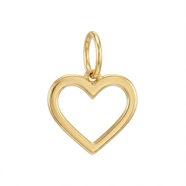 Pendentif Femme – or 18 carats – 0.13 gr – design cœur délicat et raffiné, bijou artisanal – symbole élégant – Valeur refuge – Idée cadeau – poinçon 750 – Certificat d’authenticité – Salia Gold Paris