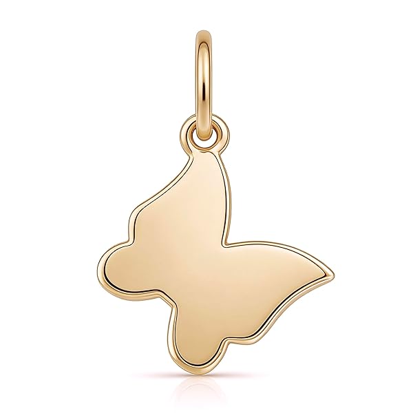 Pendentif Femme – or 18 carats – 0.23 gr – papillon, bijou artisanal – Valeur refuge – Idée cadeau – poinçon 750 – Certificat d’authenticité – Salia Gold Paris