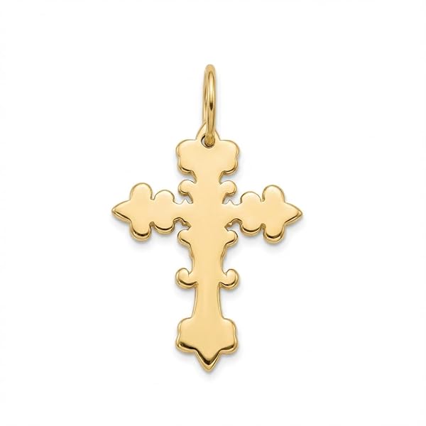 Pendentif – or 18 carats – 0.36 gr – design croix élégante, bijou artisanal – symbole de foi et de protection – Valeur refuge – Idée cadeau – poinçon 750 – Certificat d’authenticité – Salia Gold Paris