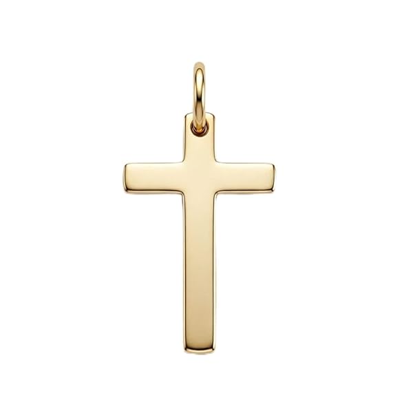 Pendentif – or 18 carats – 0.39 gr – design croix élégante et intemporelle, design artisanal – symbole élégant – Valeur refuge – Idée cadeau – poinçon 750 – Certificat d’authenticité –Salia Gold Paris