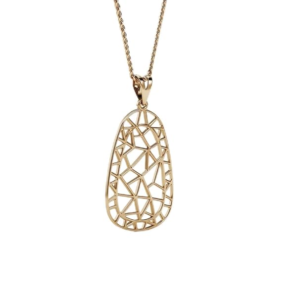 Pendentif – or 18 carats – 1.45 gr – design géométrique ajouré – harmonie géométrique et modernité – Valeur refuge – Idée cadeau – poinçon 750 – Certificat d’authenticité – Salia Gold Paris