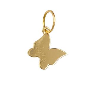 Pendentif or jaune 18 carats 0.23gr Or 750/1000 – Papillon raffiné et symbolique – Bijou artisanal élégant – Salia Gold Paris