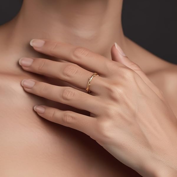Salia Gold Paris Bague – or 18 Carats – 0.87 gr – design délicat – Valeur refuge – Idée cadeau – poinçon 750 – Certificat d’authenticité - Image 3