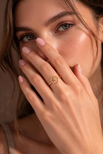 Salia Gold Paris Bague – or 18 Carats – 1.01 gr – Cercle minimaliste – Valeur refuge – Idée cadeau – poinçon 750 – Certificat d’authenticité - Image 3