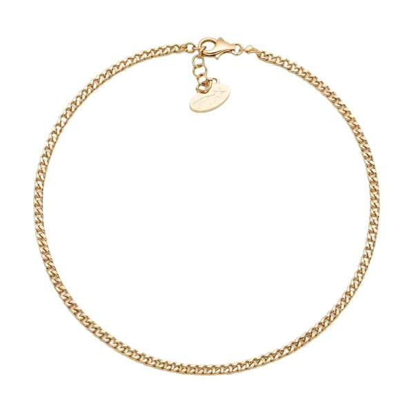 Salia Gold Paris Bracelet cheville – or 18 Carats – 2.29 gr – Chaîne classique et épurée – Valeur refuge – Idée cadeau – poinçon 750 – Certificat d’authenticité