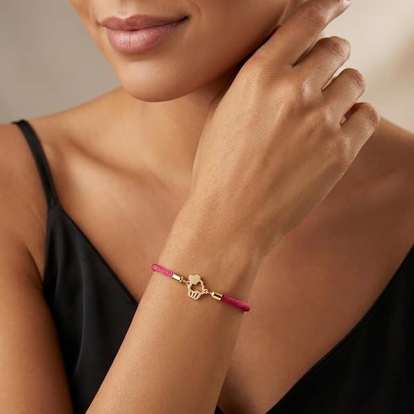 Salia Gold Paris Bracelet – or 18 Carats – 0.26 gr – décoration de cupcake avec cœur – Valeur refuge – Idée cadeau – poinçon 750 – Certificat d’authenticité - Image 3